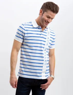 BLACK MALLET STRIPED POLO SHIRT