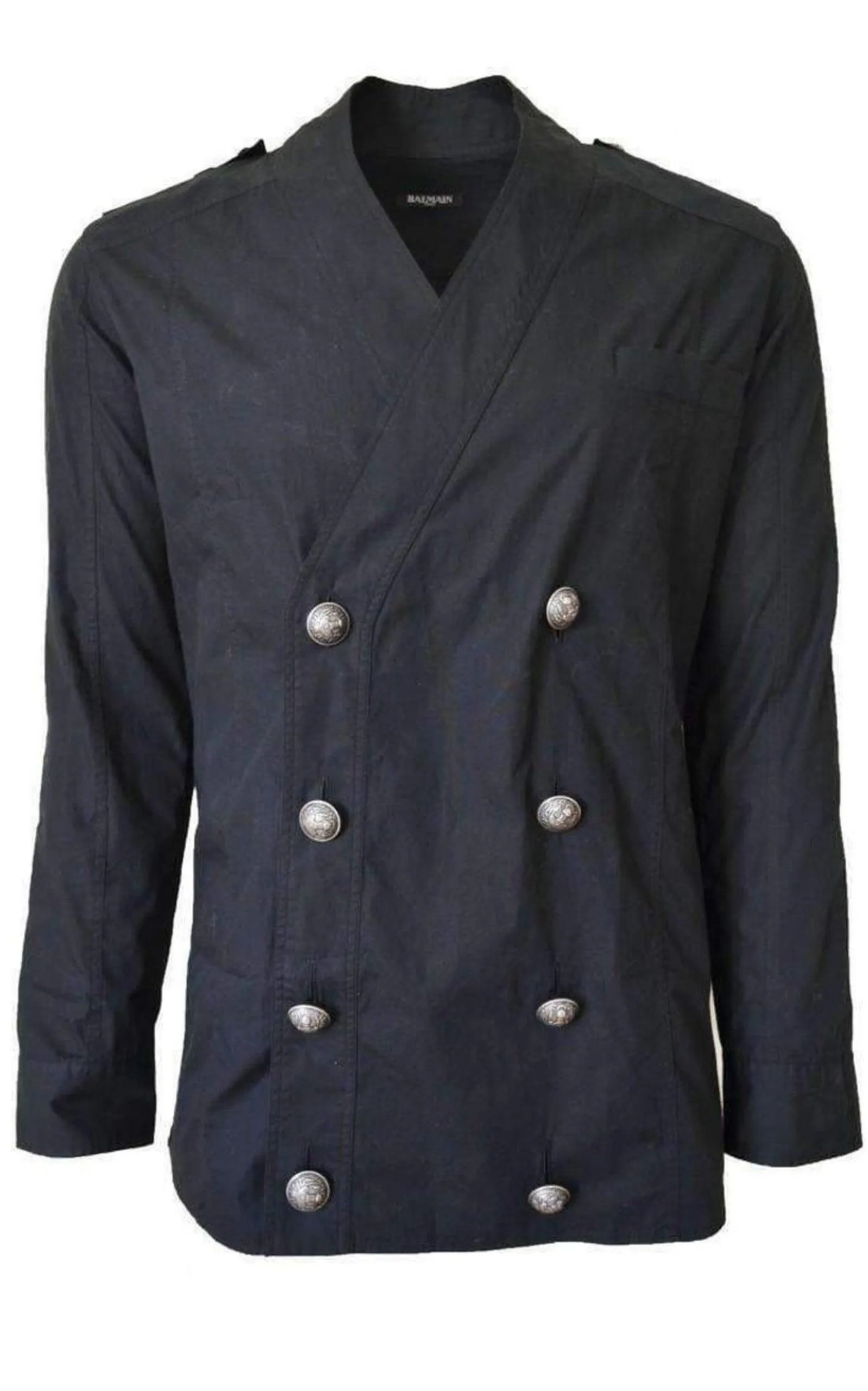 Black Shirt Double-breasted Jacket