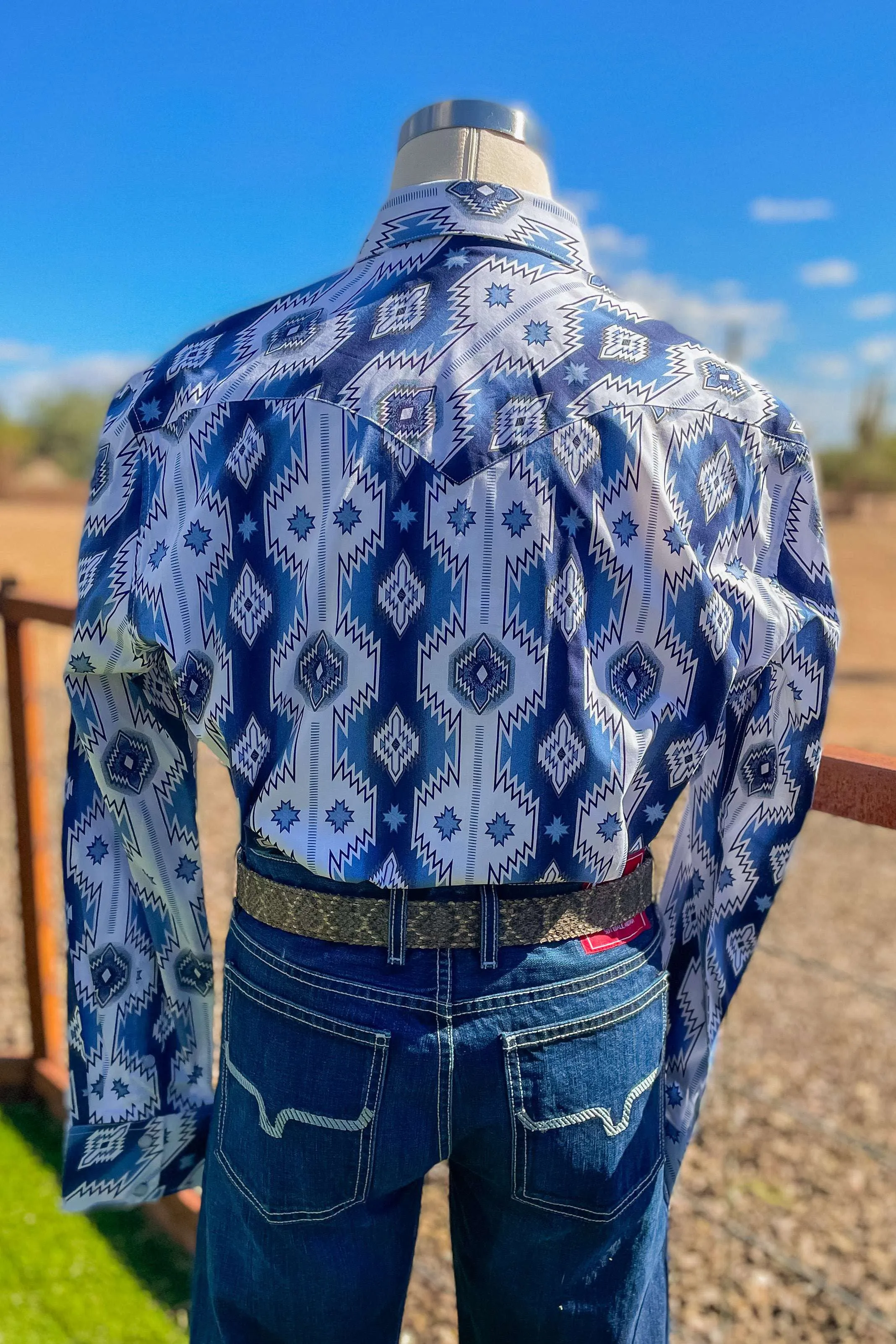 Blue Jean Cowboy Button Down