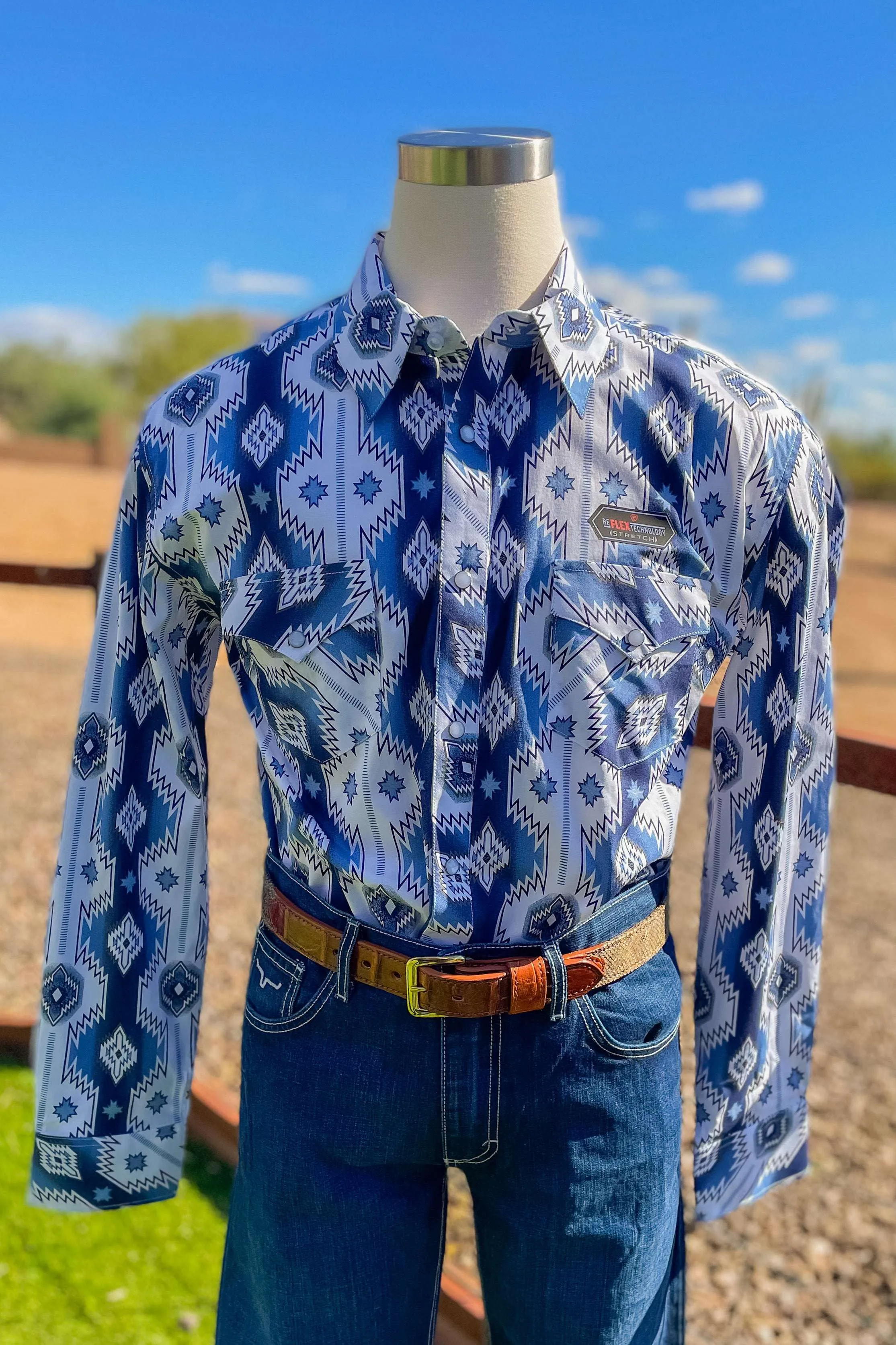 Blue Jean Cowboy Button Down