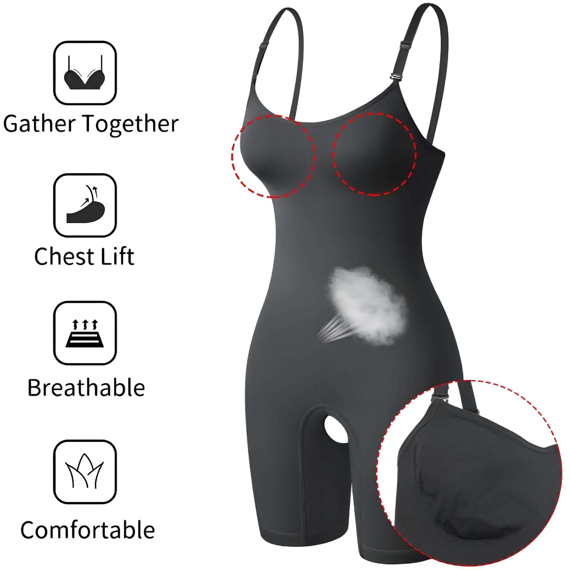 Bodysuit Shapewear Women Full Body Shaper