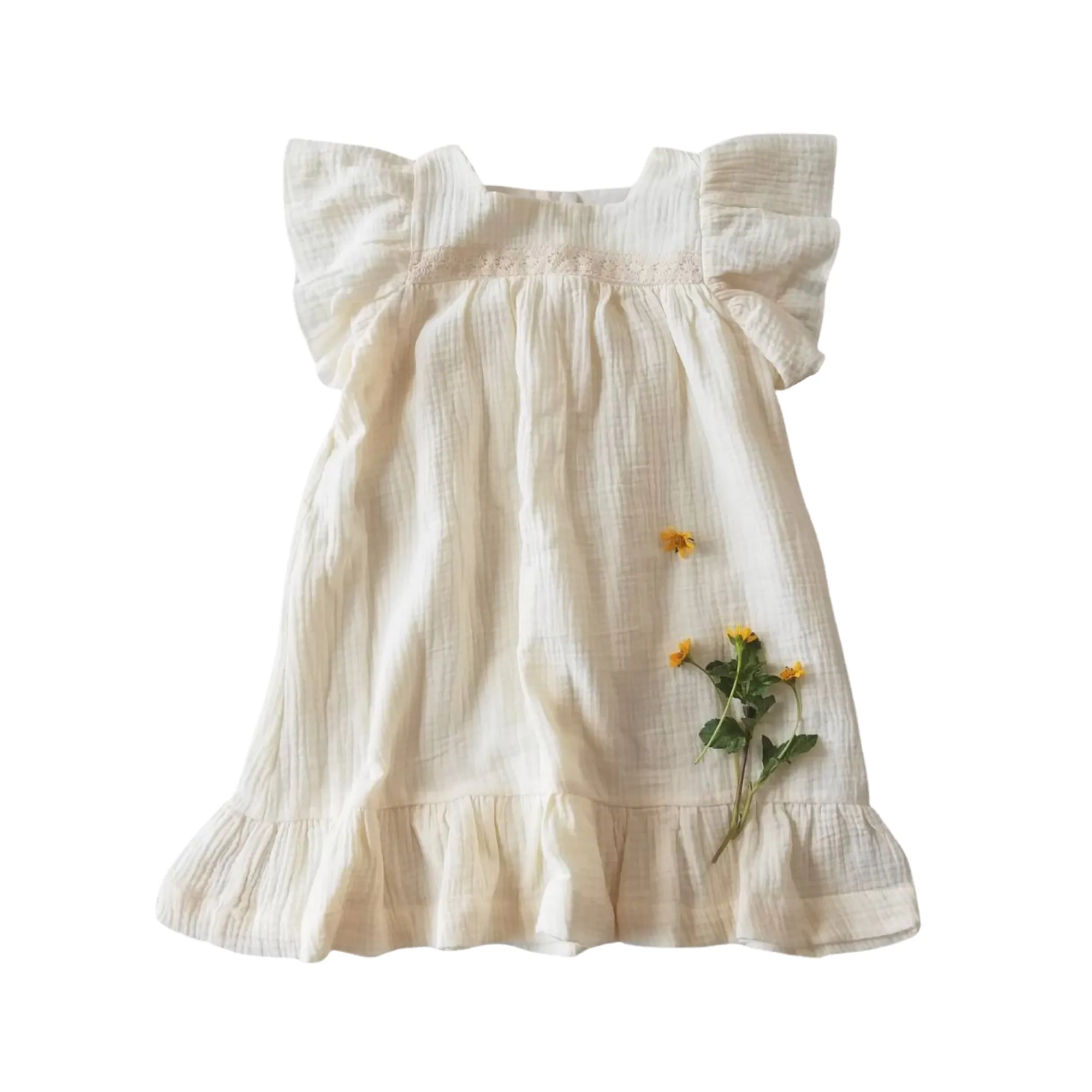 BOHO Gauze Flutter Sleeve Sundress