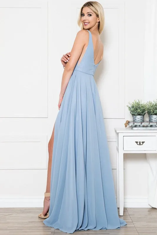 Bridesmaid Formal Prom Dress Shoulder Strap