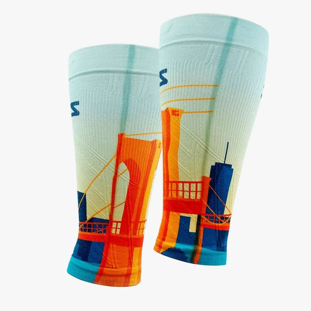 Brooklyn Postcard Compression Leg Sleeves