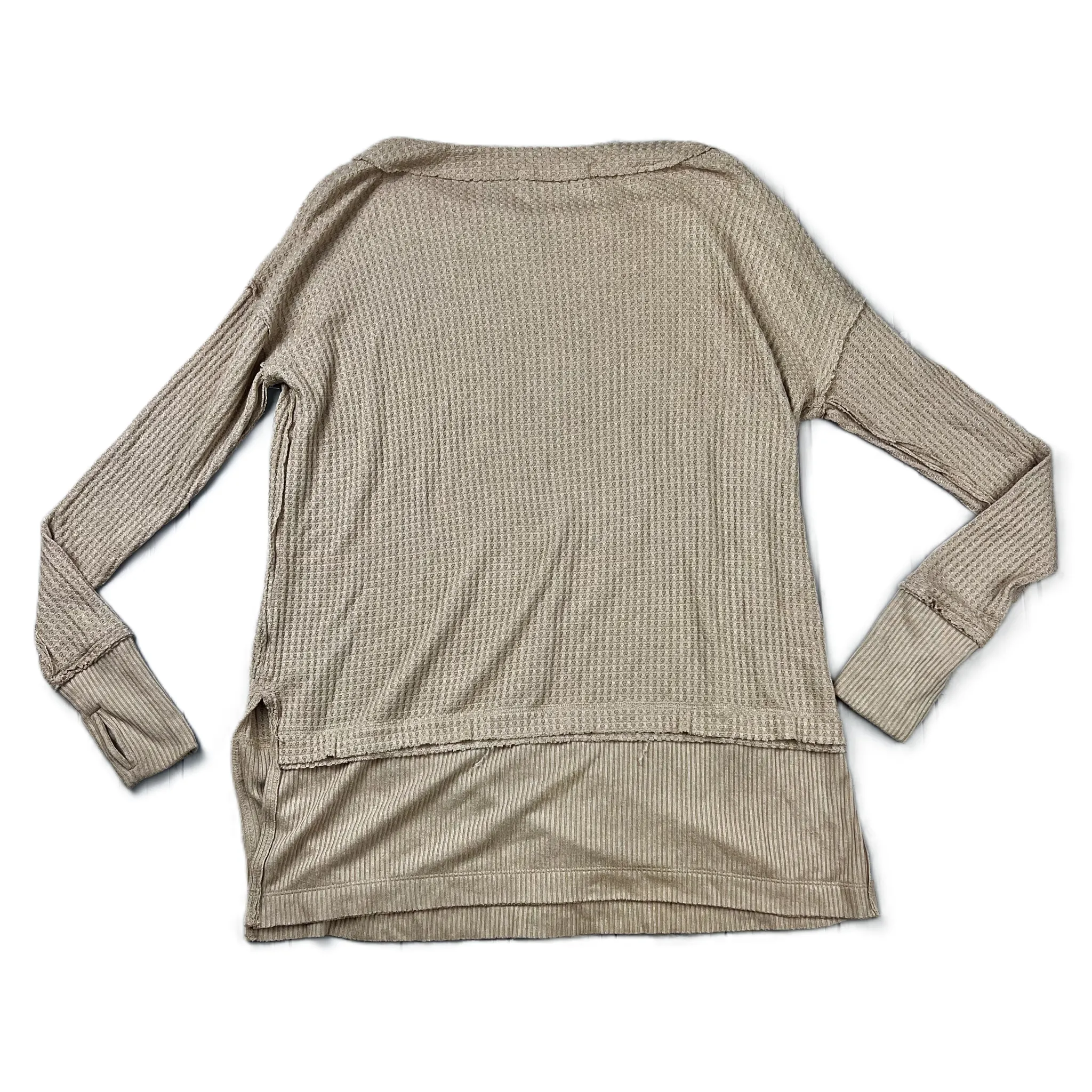 Brown Top Long Sleeve By We The Free, Size: Xs