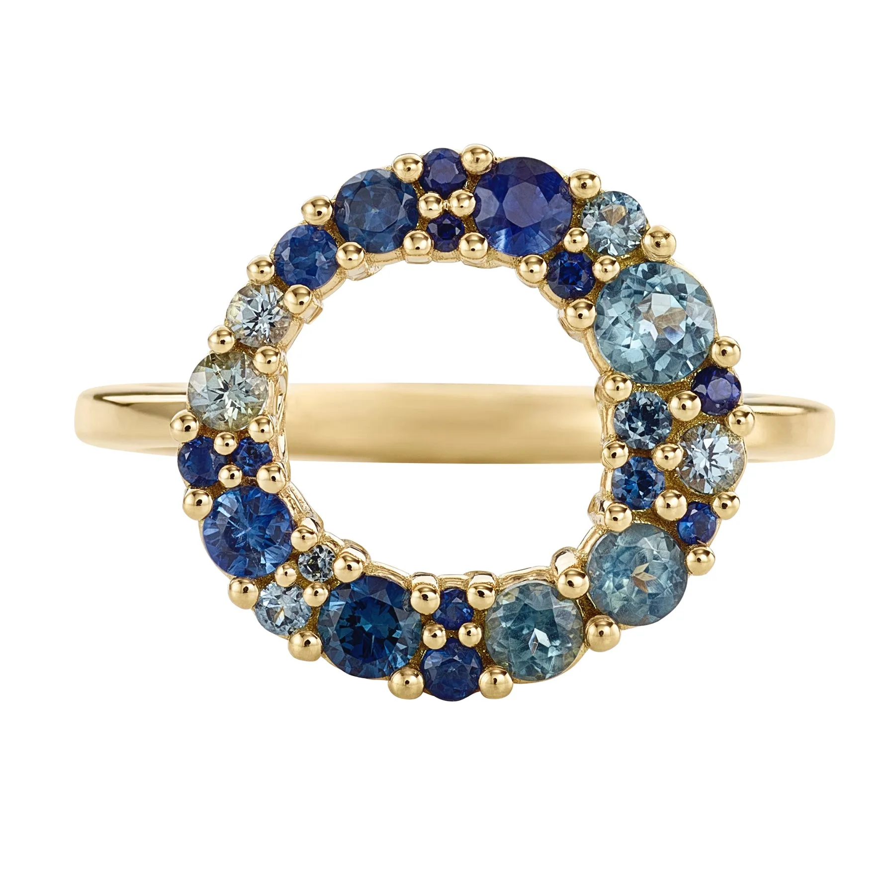 Bubble Multicolor Sapphire Ring