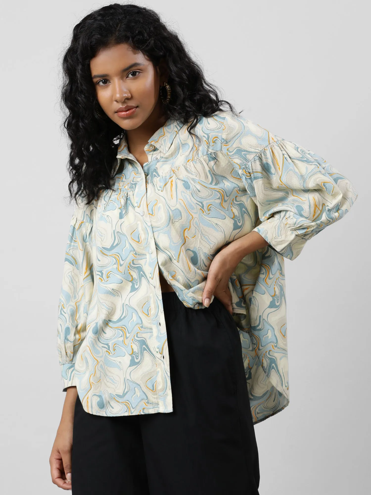 Buttoned Up Printed Shirt