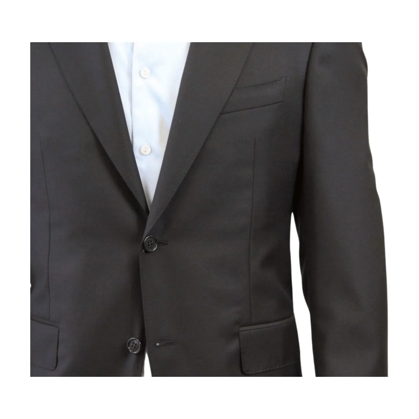 Canali Suit in Black Wool