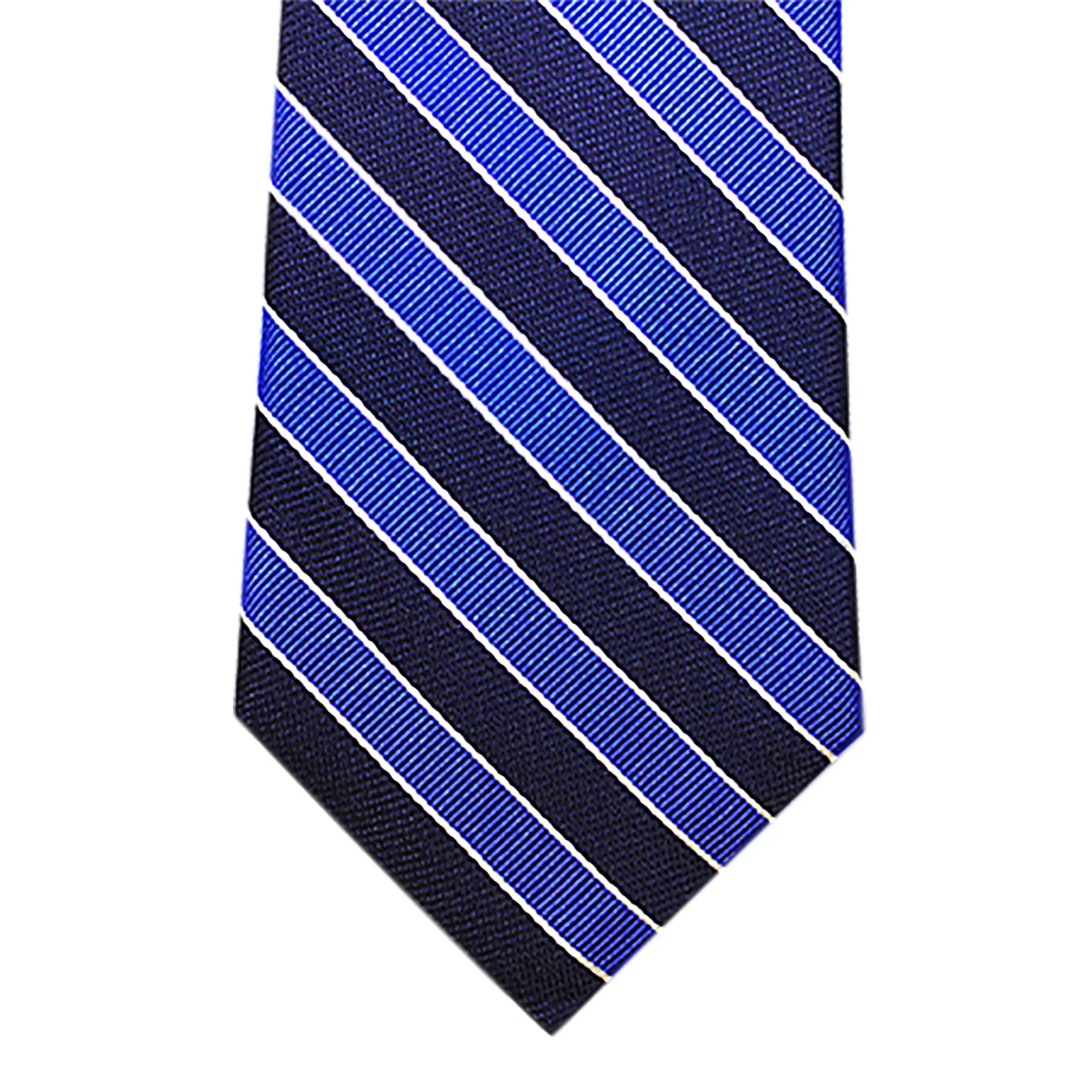 Canterbury Regimental Stripes Silk Tie, Navy / Blue