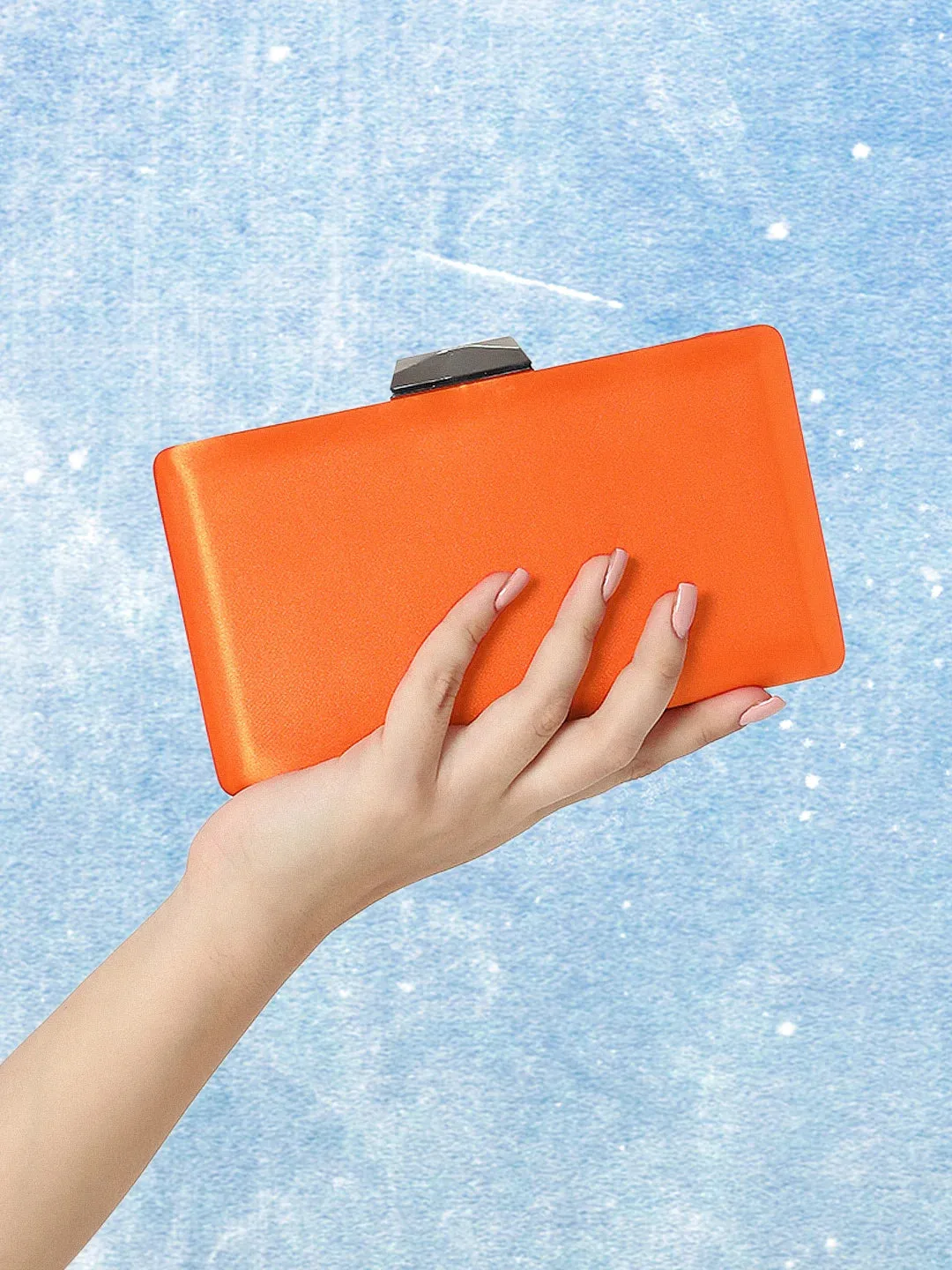 Caprese Hazel Bead Clutch Small Orange