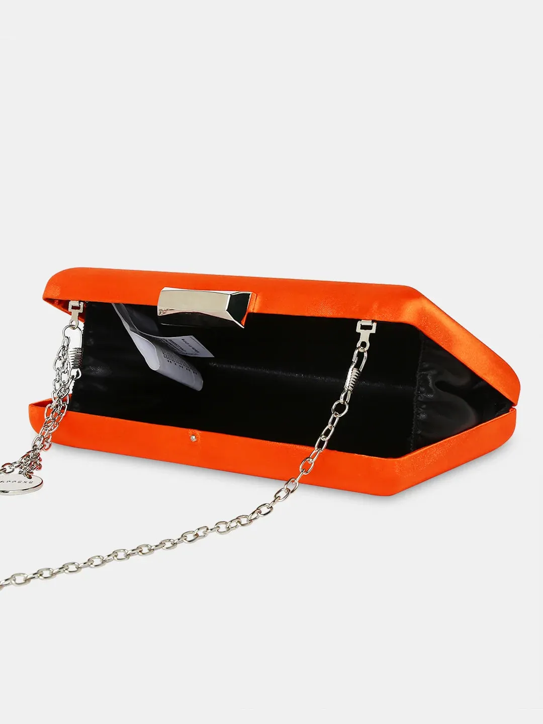 Caprese Hazel Bead Clutch Small Orange