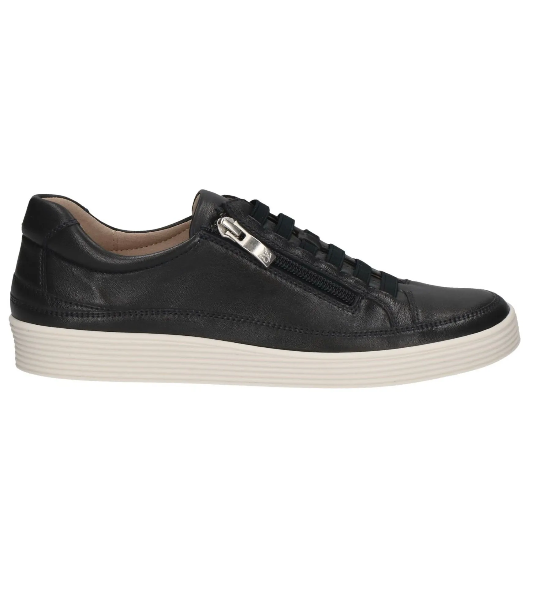 Caprice Ladies Zip And Elastic Front Sneaker