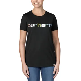 Carhartt WOMENS Relaxed fit MULTI COLOUR LOGO Graphic T-Shirt