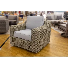 Carmel Natural LUX Heavy Weave Swivel Club Chair