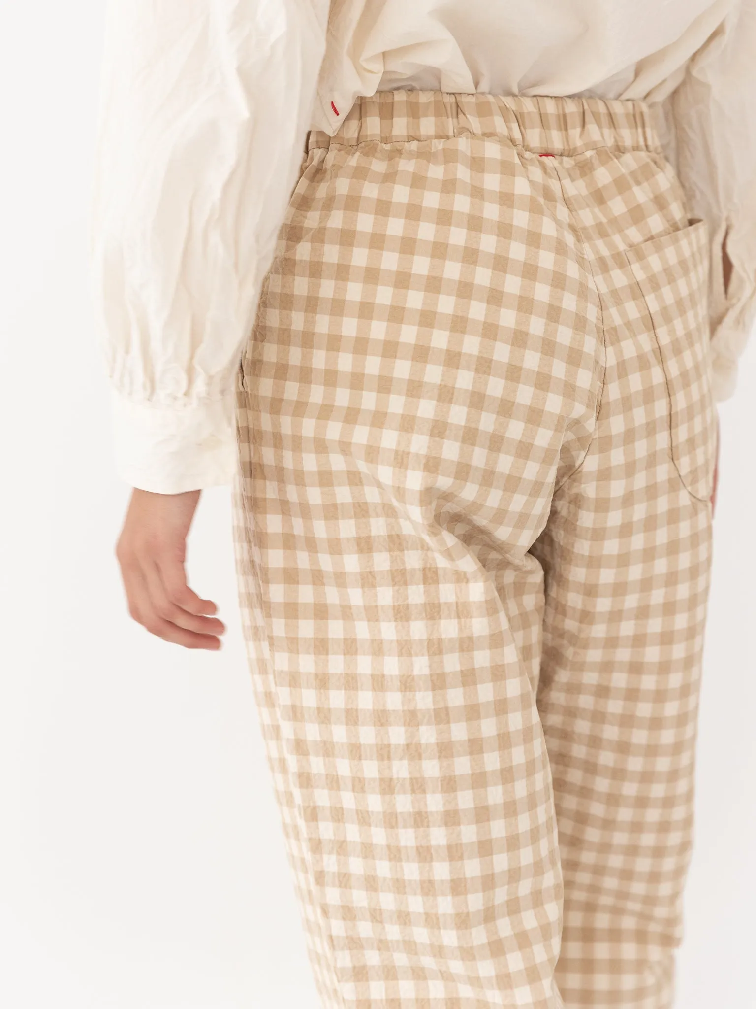 Casey Casey Verger Pant, Beige Double Check