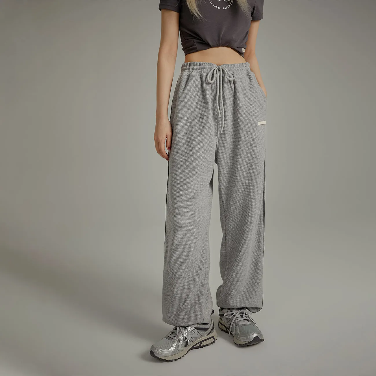 Casual Waffle Loose Fit Jogger Sweatpants