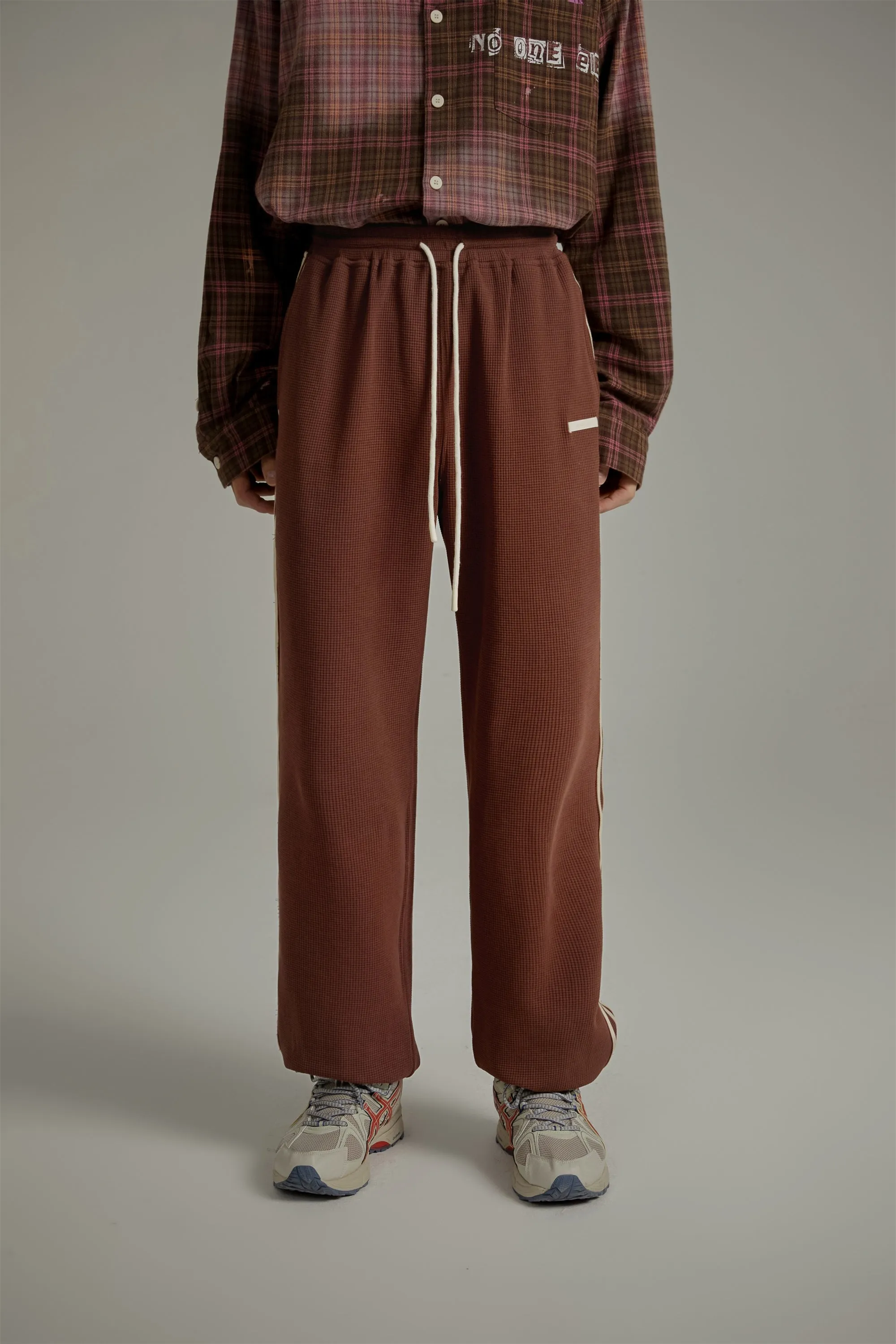 Casual Waffle Loose Fit Jogger Sweatpants