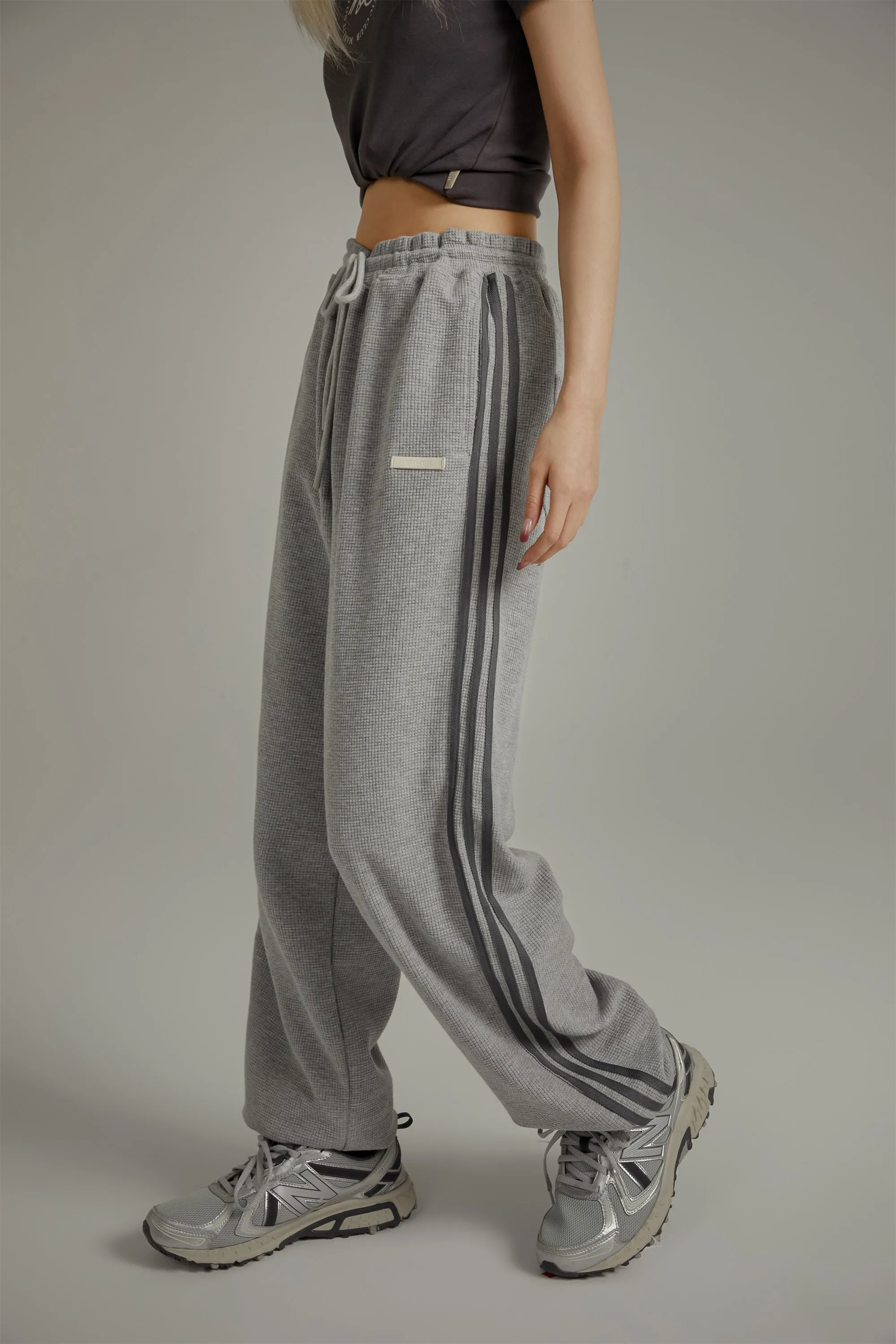 Casual Waffle Loose Fit Jogger Sweatpants