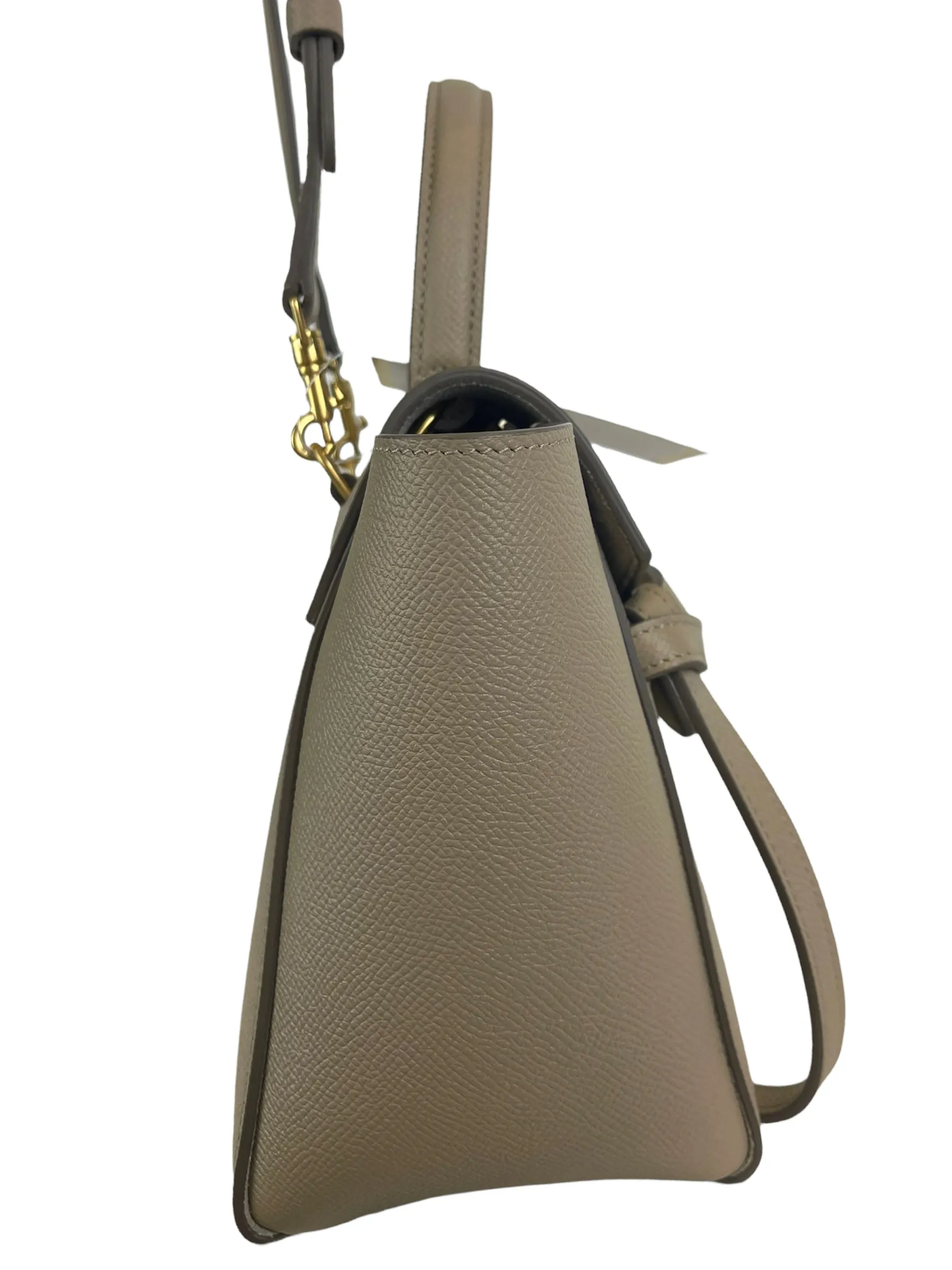 Celine Taupe Textured Calfskin Leather "Nano Belt" Bag