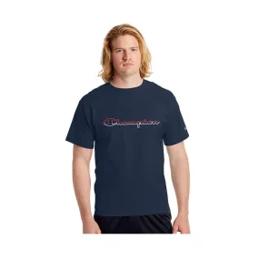 Champion Athletics Split Script Logo Jersey Tee Navy GT23H Y08126 031