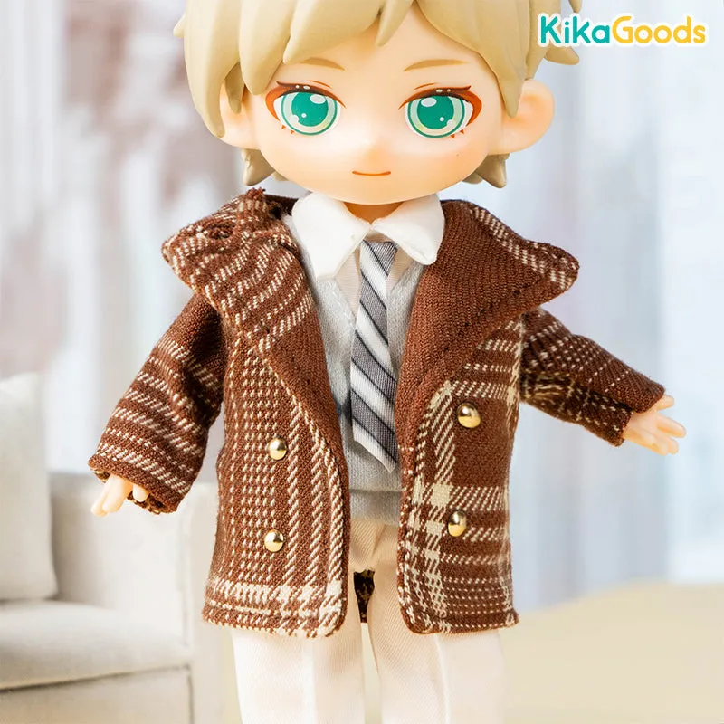 Check Coat 1/12 BJD Clothes