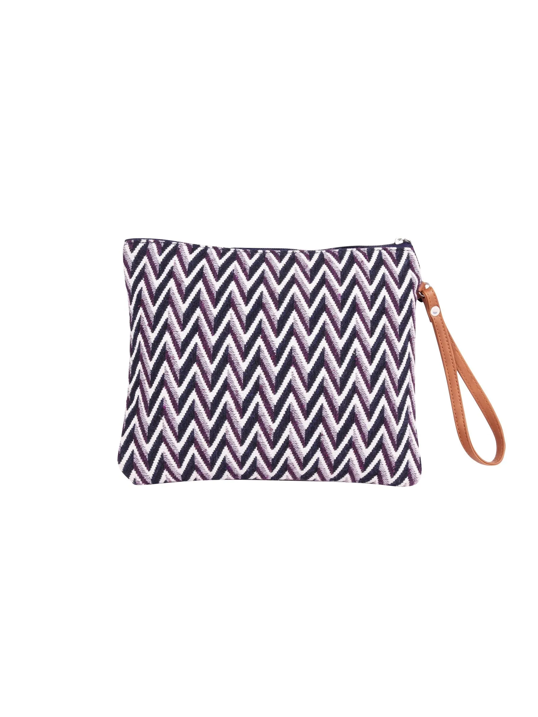 Chevron Zig Zag Jacquard Multi Purpose Pouch