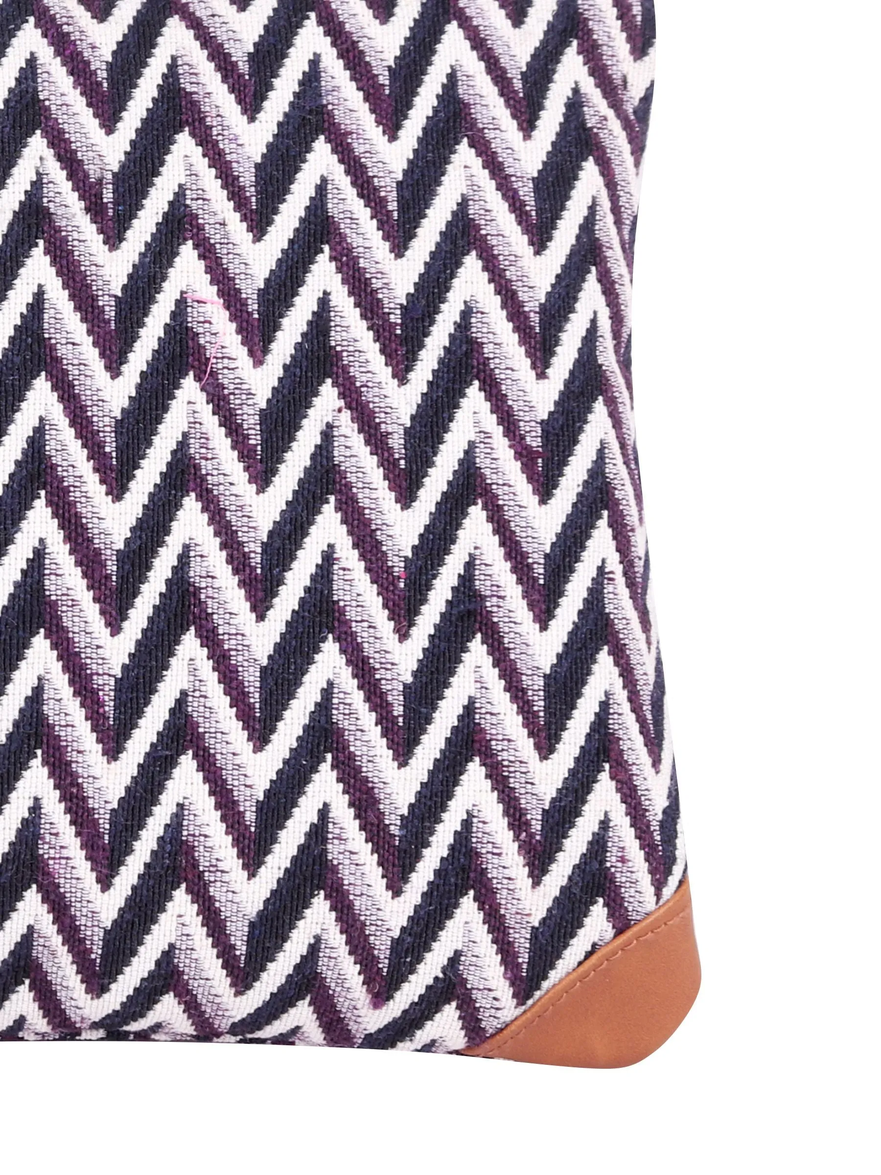 Chevron Zig Zag Jacquard Multi Purpose Pouch