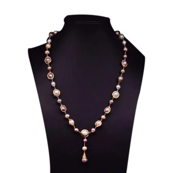 Chokore Multicolor Baroque Pearl Necklace