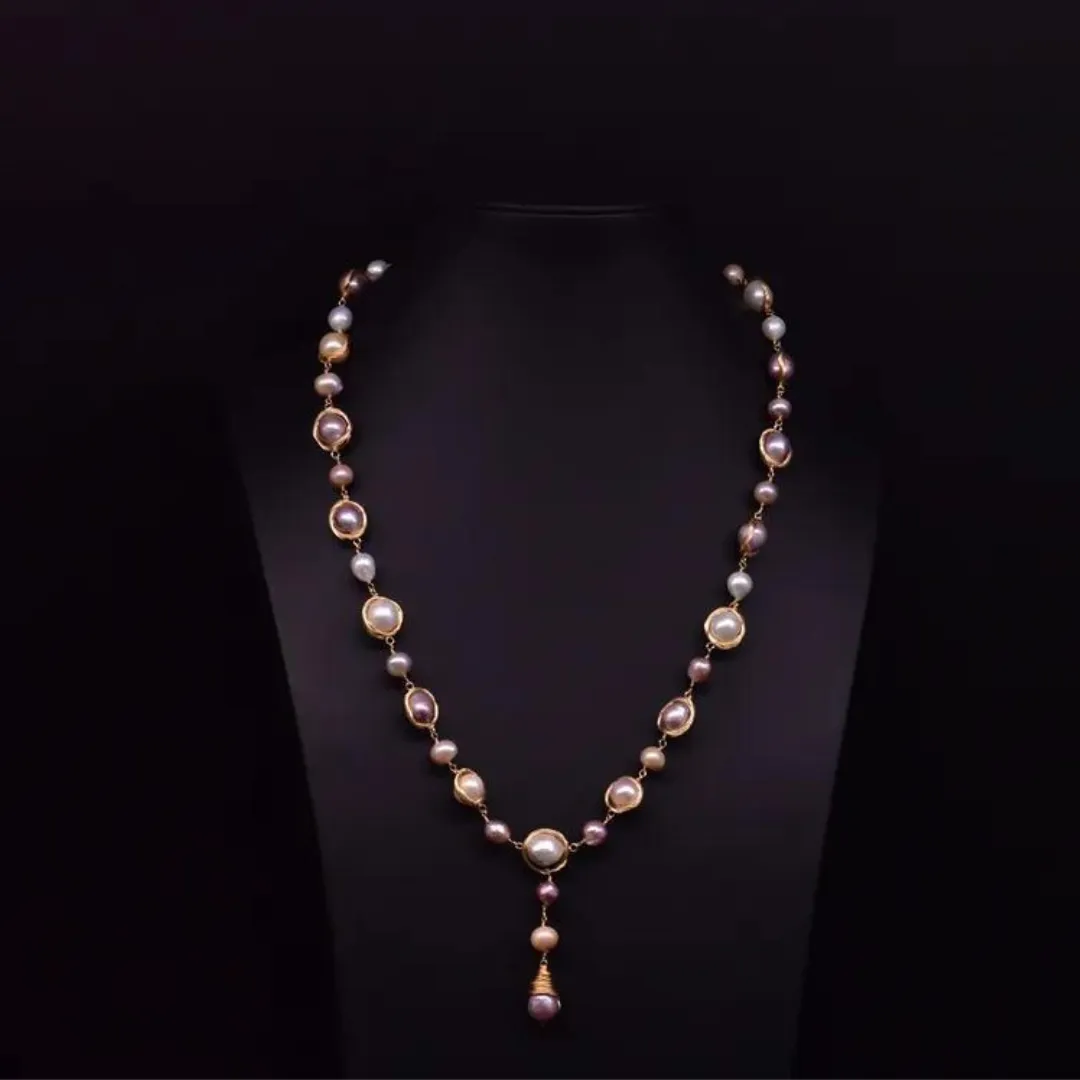 Chokore Multicolor Baroque Pearl Necklace