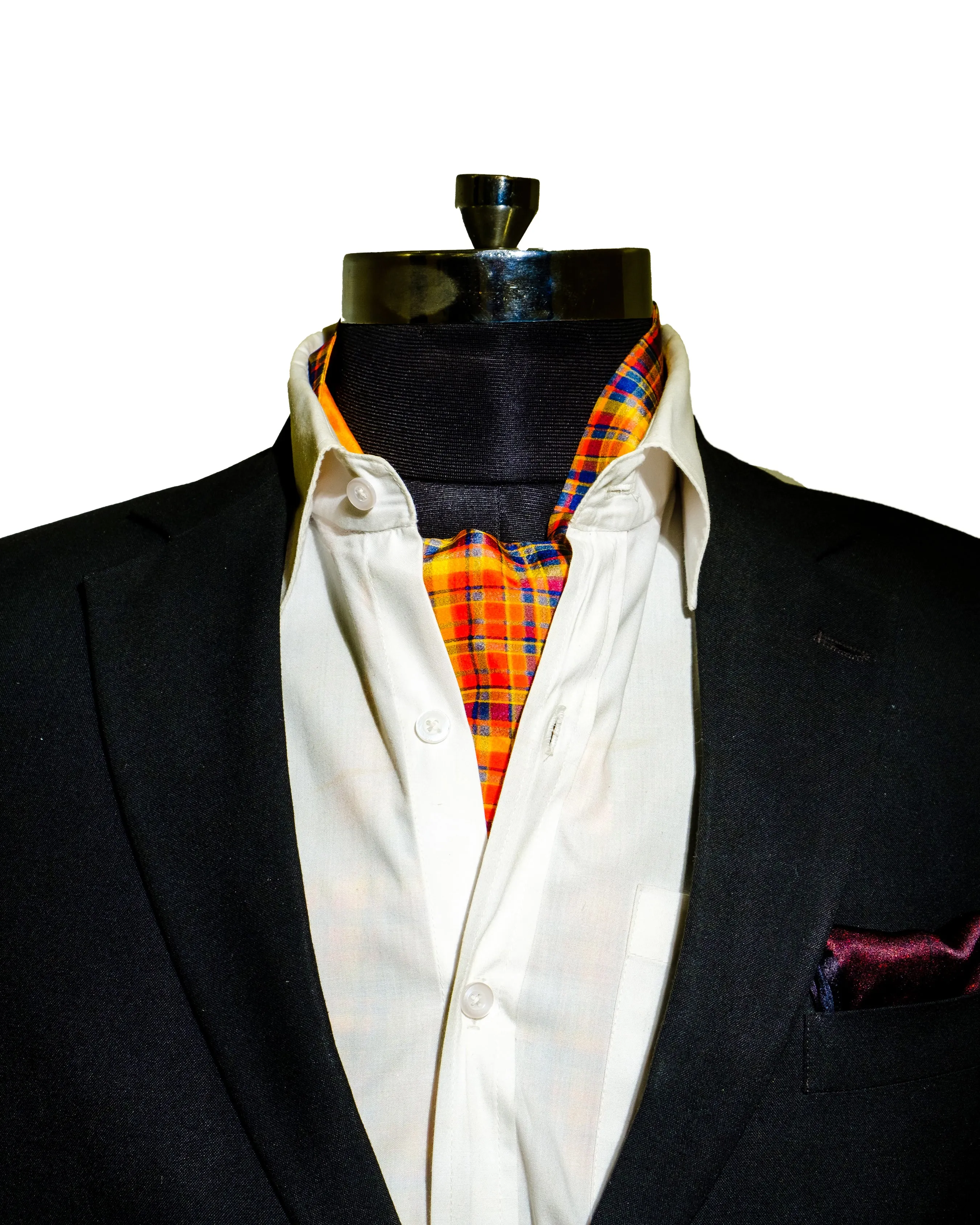 Chokore Multicolor Checkered Silk Cravat