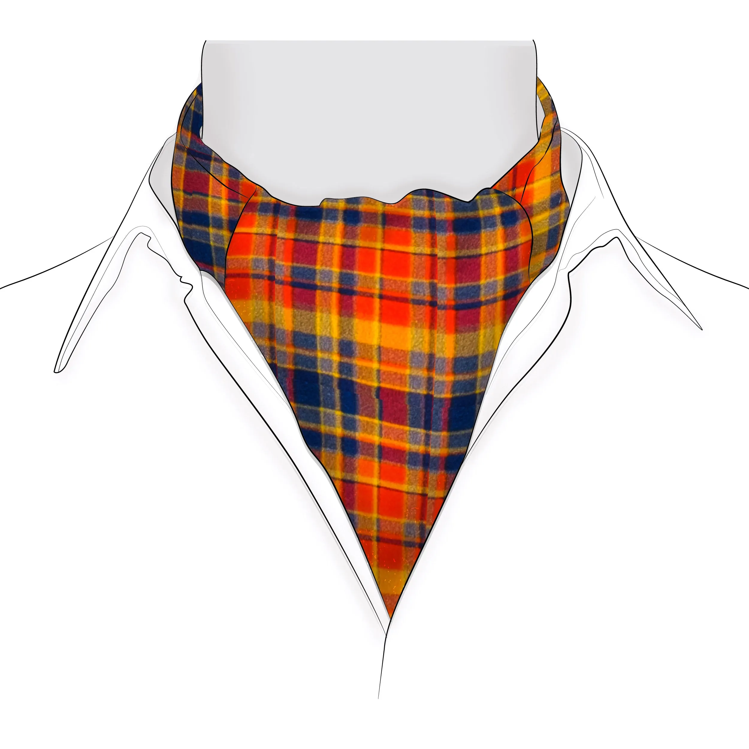 Chokore Multicolor Checkered Silk Cravat