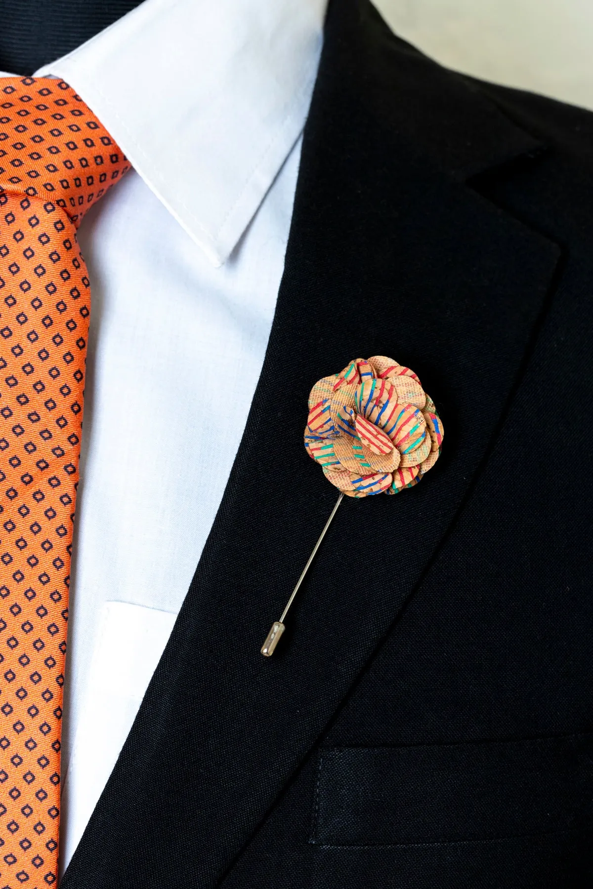 Chokore Multicolor Stripes Lapel Pin