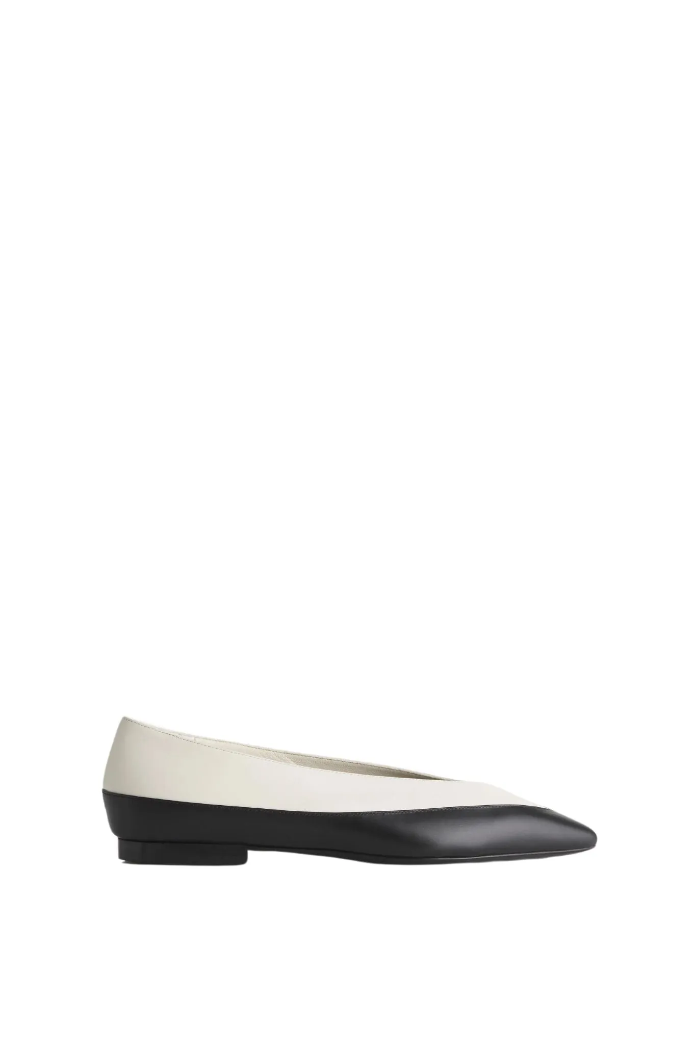 Co Bicolor Pointed Ballerina Flats