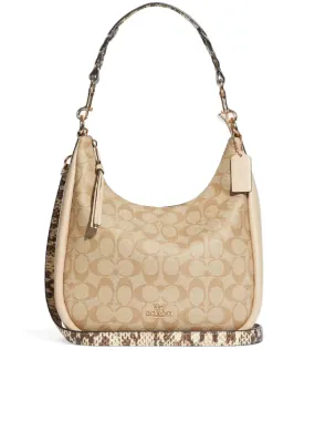 Coach Jules Hobo In Signature Canvas Light Khaki/Ivory Multi