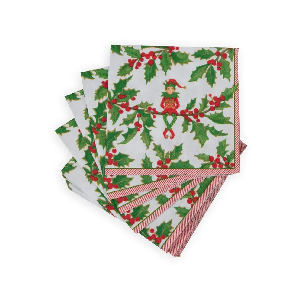 Cocktail Napkins - Jingle Elves