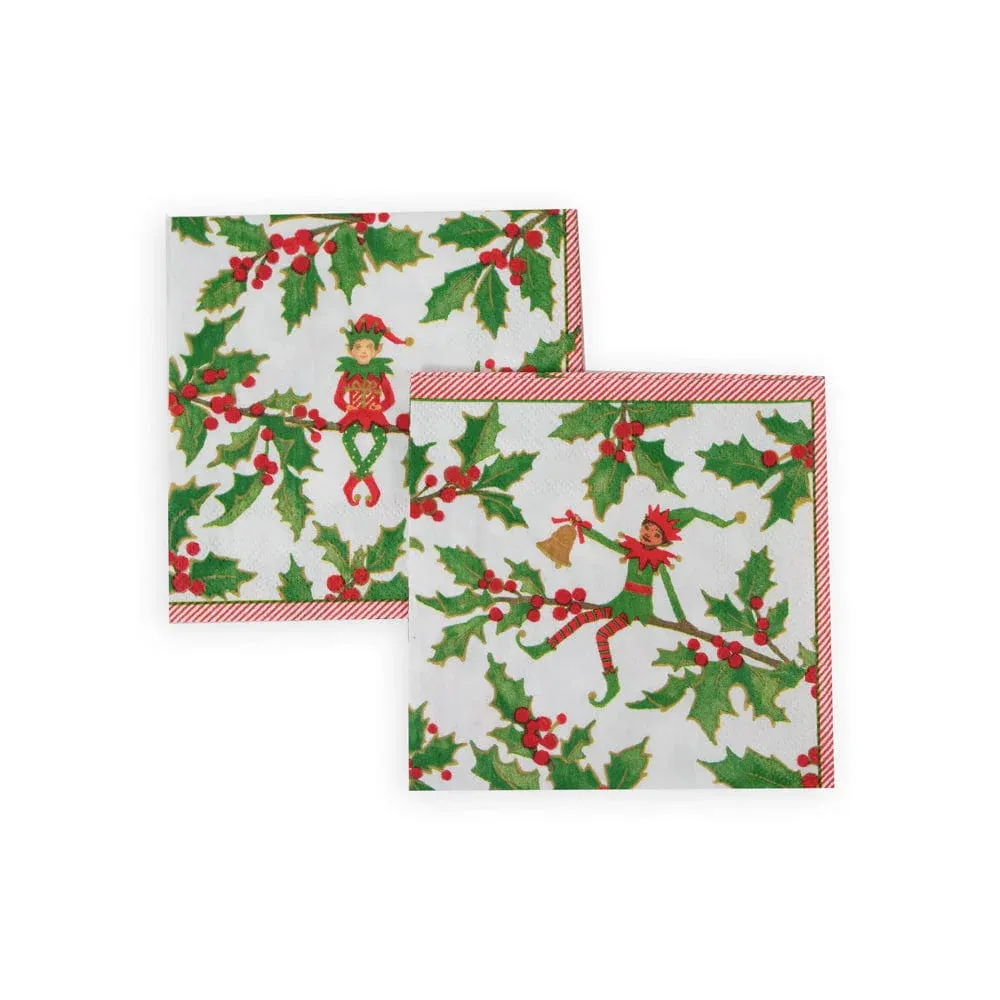 Cocktail Napkins - Jingle Elves