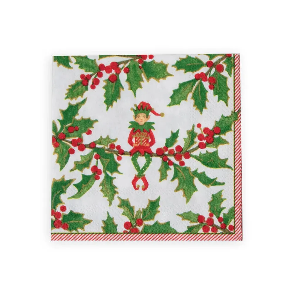 Cocktail Napkins - Jingle Elves