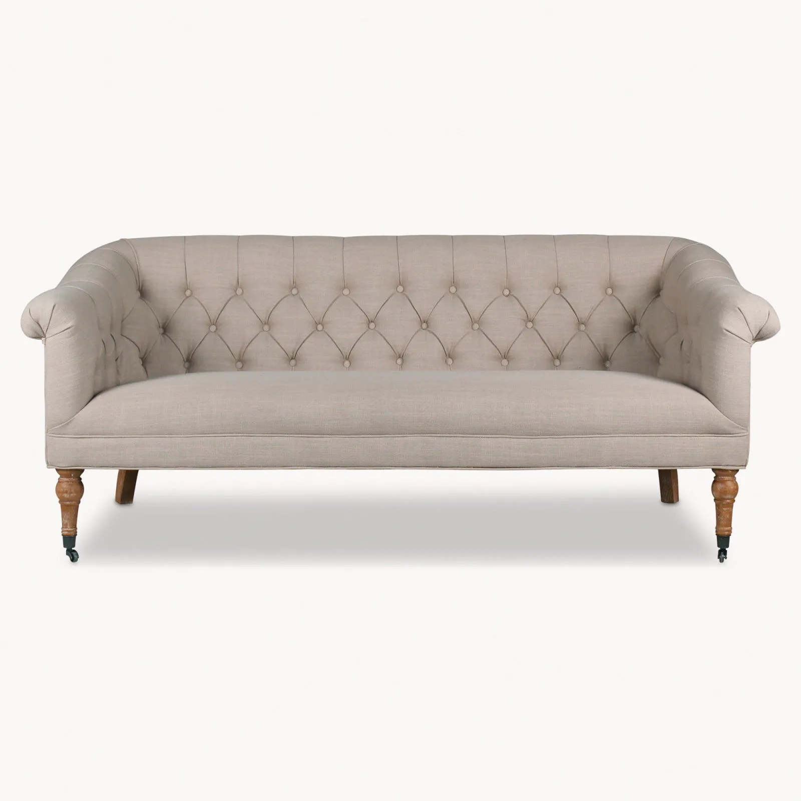 Curved Back Buttoned Sofa 180cm