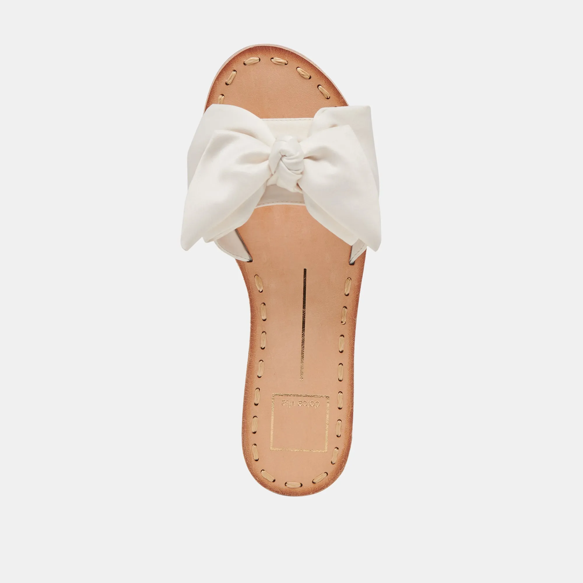 DARSEY SANDALS WHITE SATIN