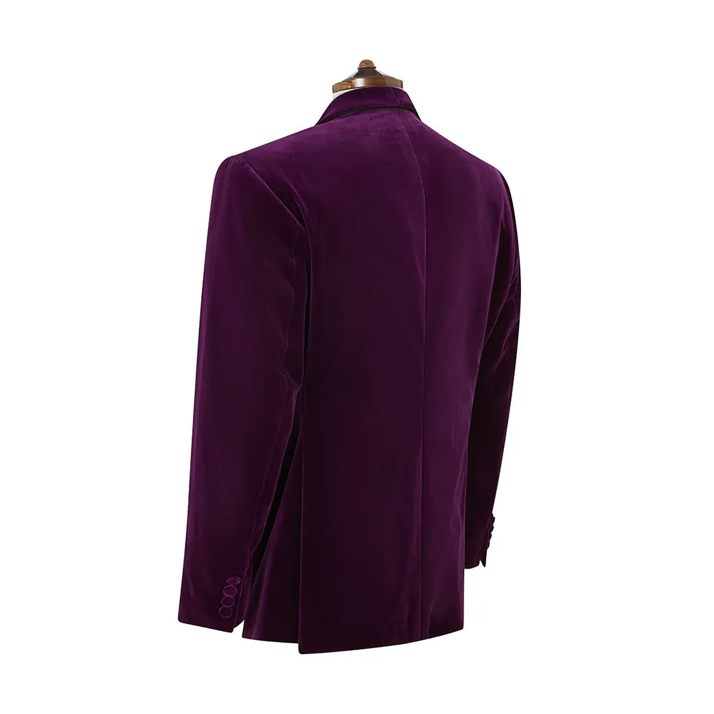 Davenant Purple Velvet Jacket