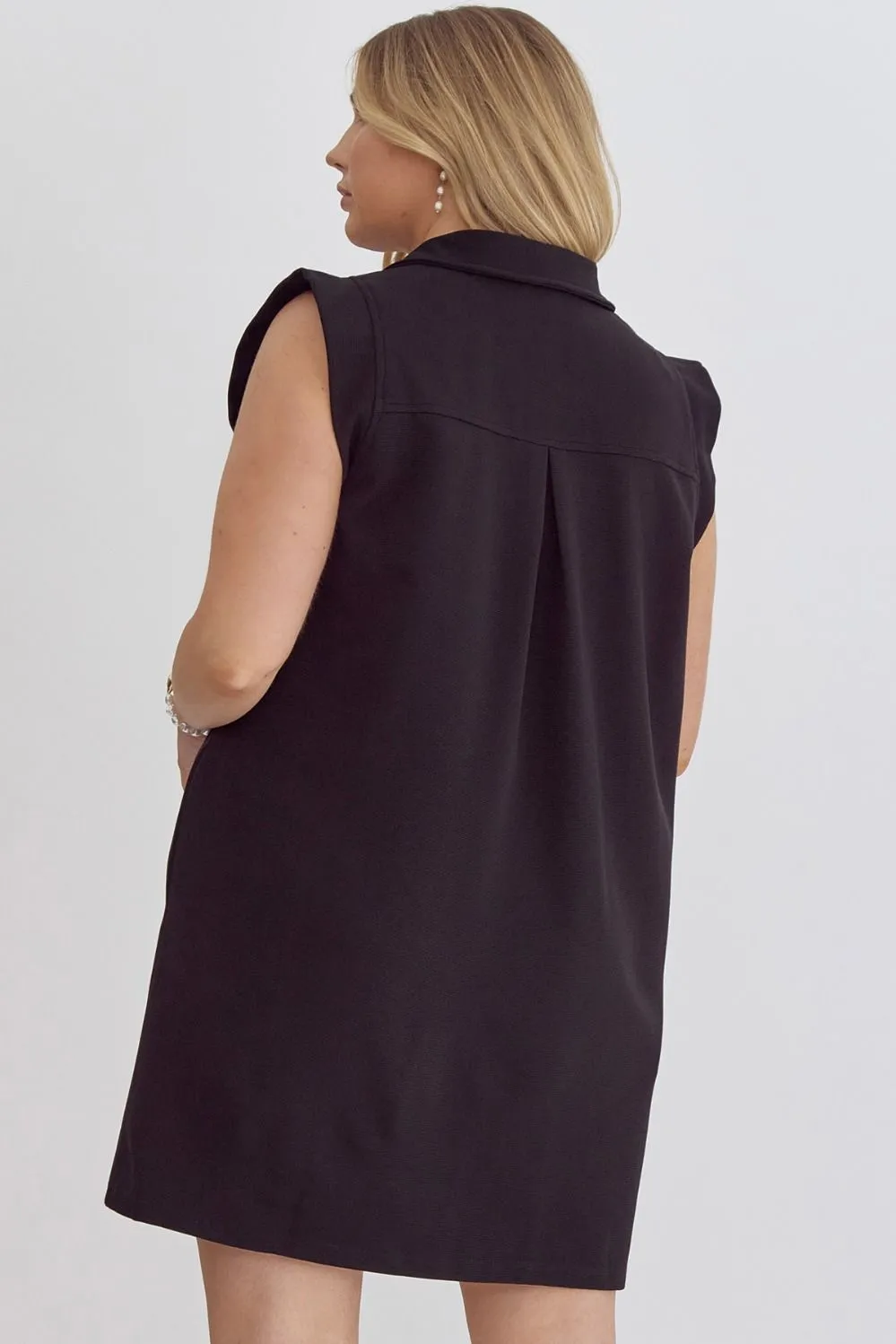 Delightful Dreams Black Sleeveless Dress