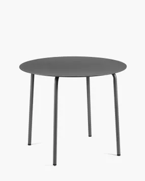 Dining table round S aluminium black August