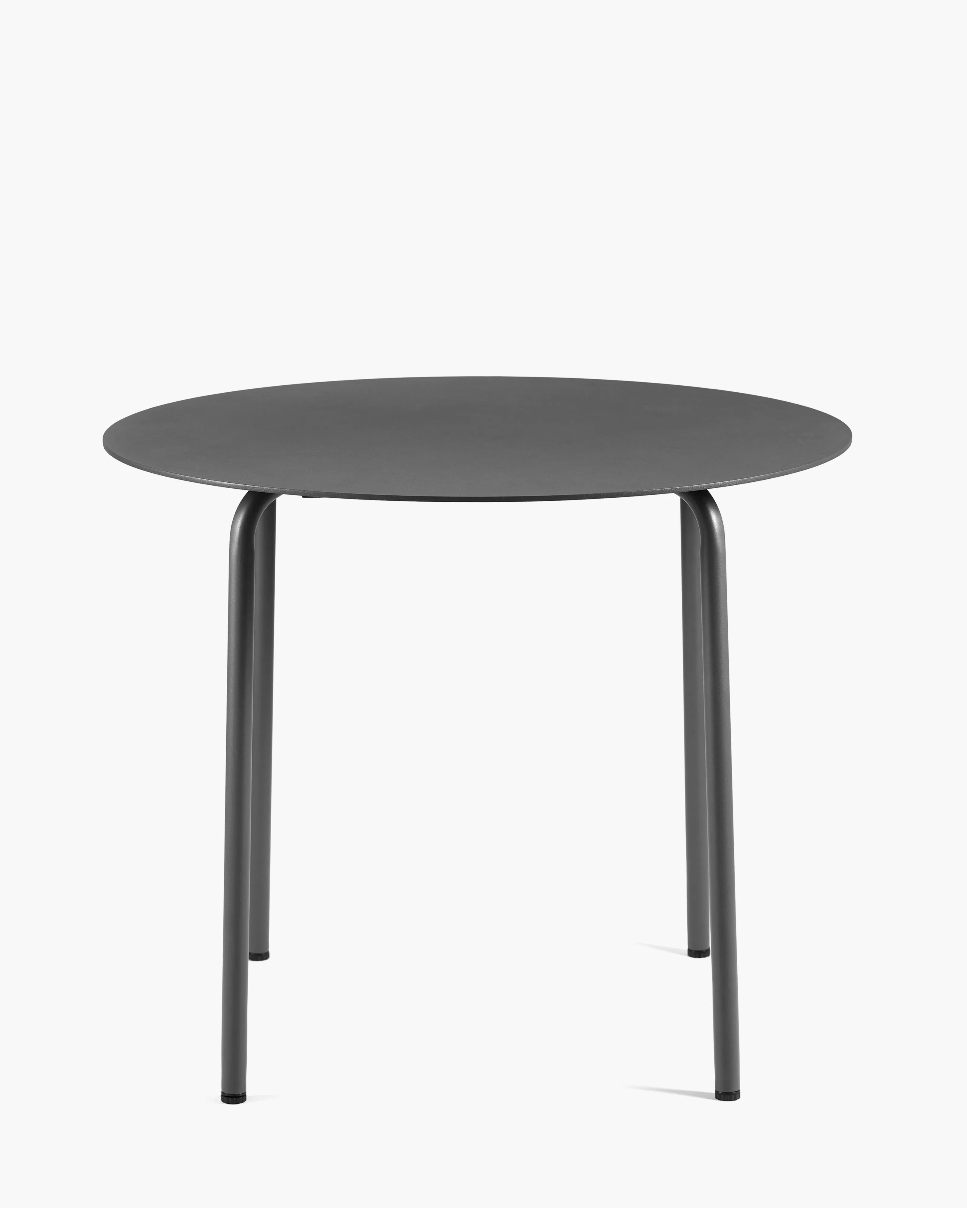 Dining table round S aluminium black August