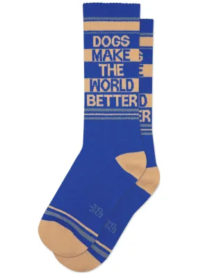 Dogs Make the World Better Socks