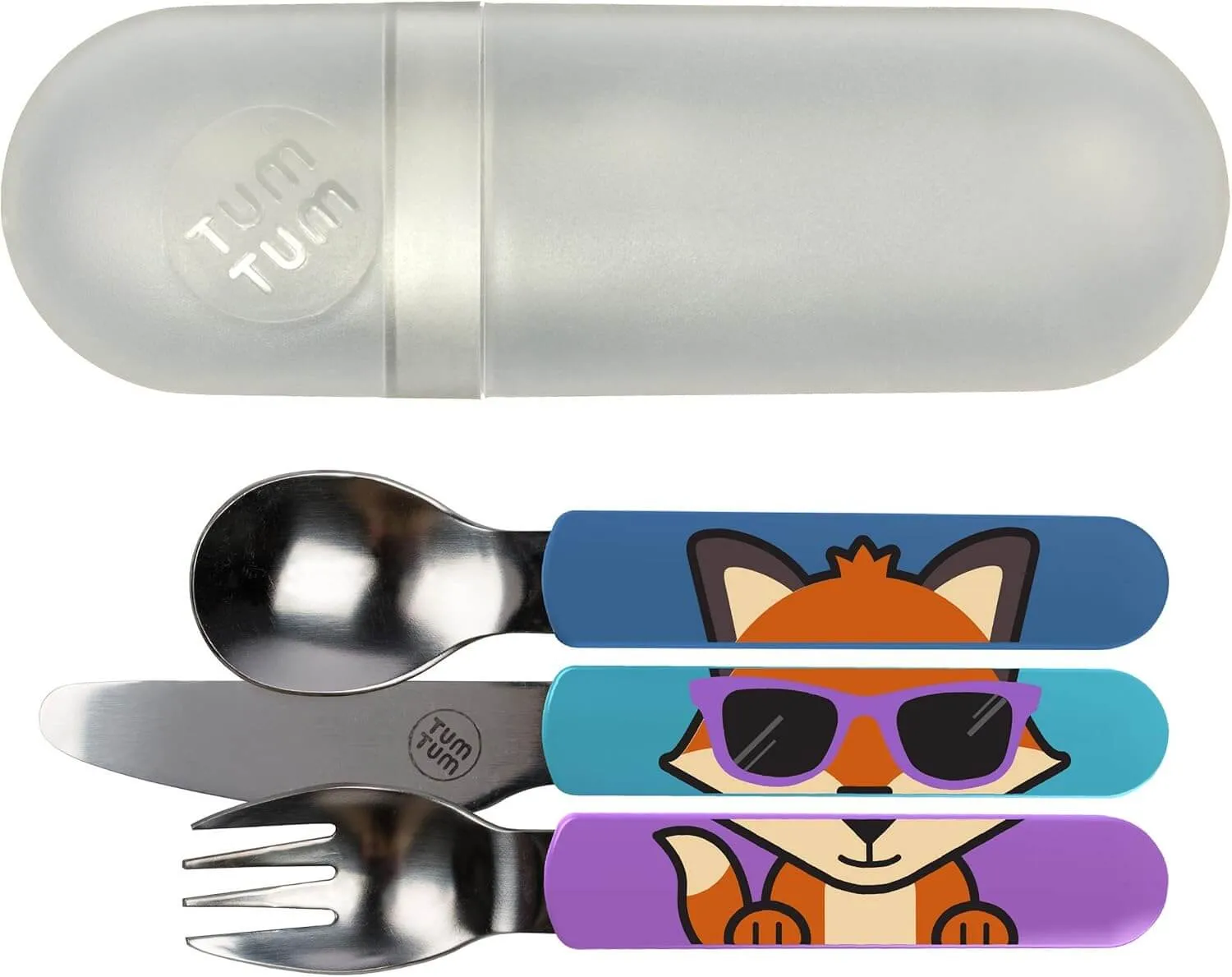 Easy Scoop Toddler Cutlery with Travel Case, Felicity the Fox