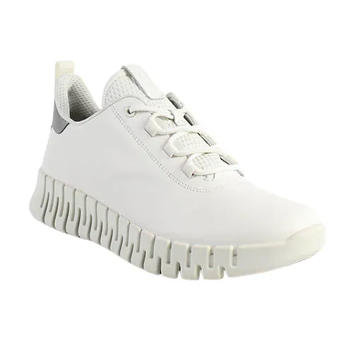 Ecco Ladies Trainers - 218203 - White/Grey