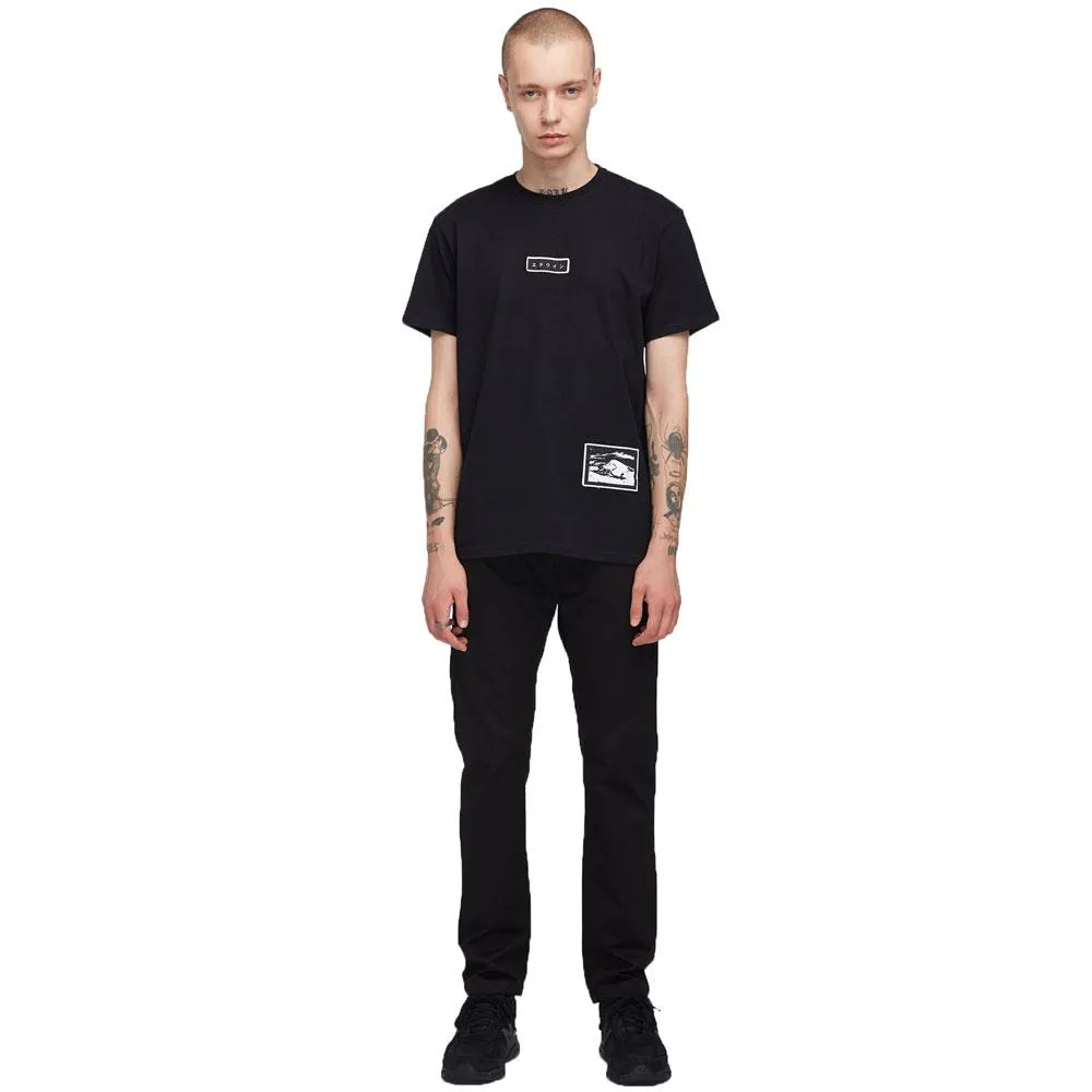 Edwin Katakana Fuji Patch T-Shirt  - Black