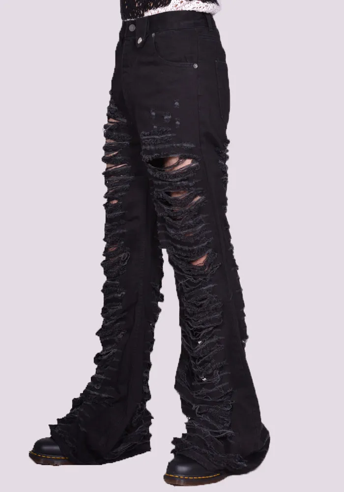 EGONLAB. DN006C ATOMIC DENIM PANTS BLACK