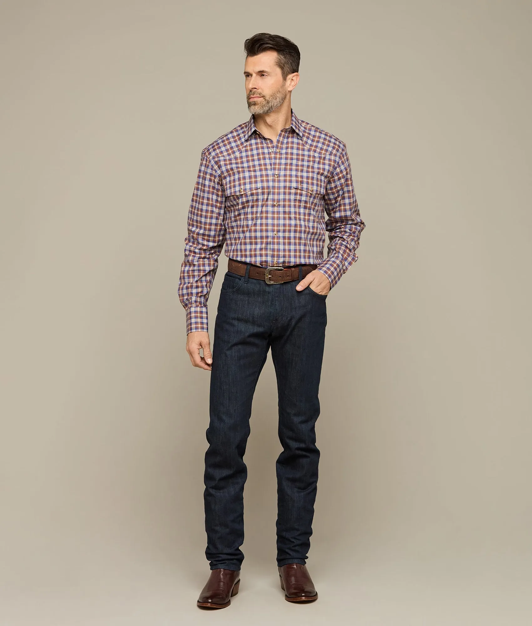 El Paso Plaids :: Blue/Brown Plaid