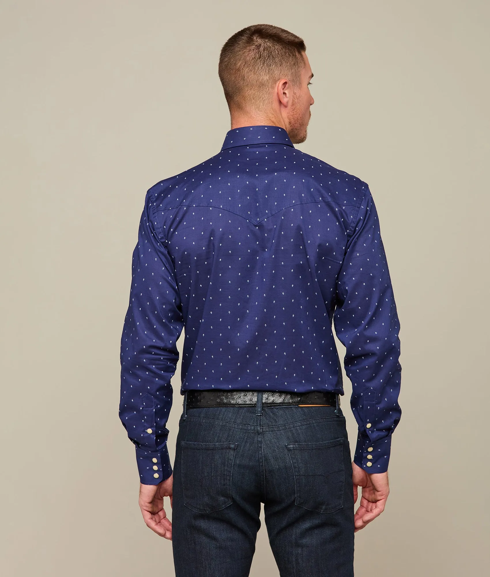 El Paso Prints :: Navy Micro Dot